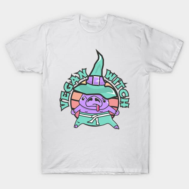 Vegan witch. T-Shirt by Ekenepeken